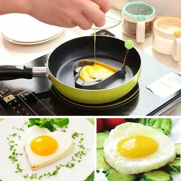 Pack Of 4 Stainless Steel Egg Moulds