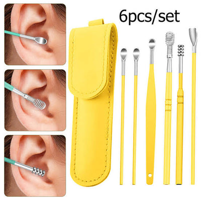 Ear Wax Cleaning Kit, 6 Pcs Ear Pick Tools,