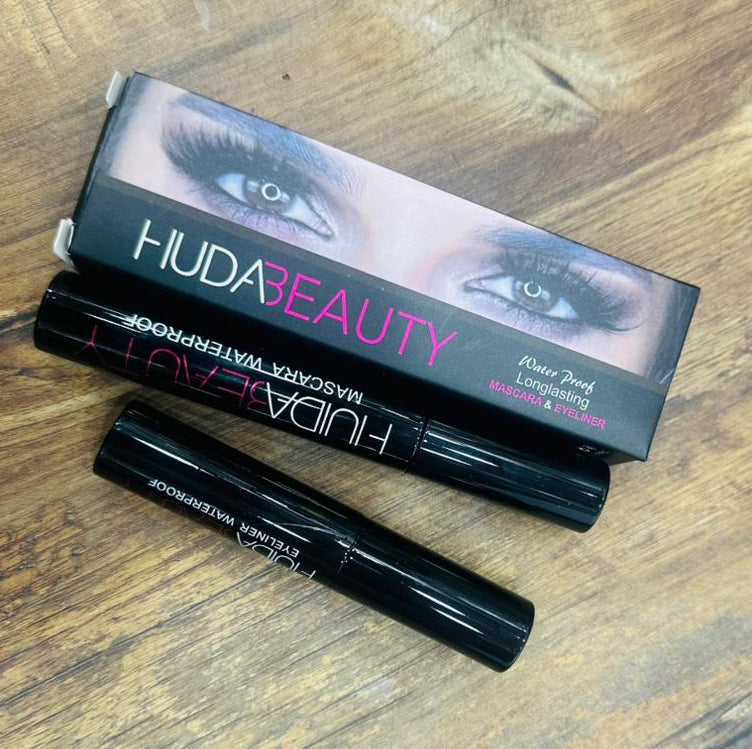 Huda Beauty Waterproof – Long Lasting Eye Liner & Mascara