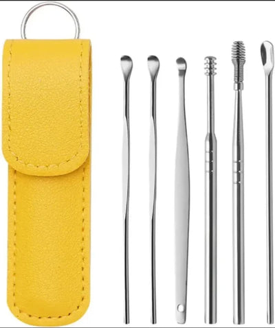 Ear Wax Cleaning Kit, 6 Pcs Ear Pick Tools,